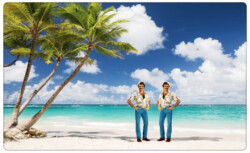 Tom Selleck geklont am Palmenstrand